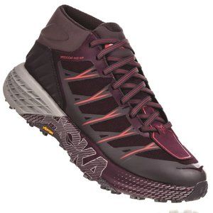 HOKA Speedgoat Mid Waterproof Trail Purple Hiking Shoes Sz 5